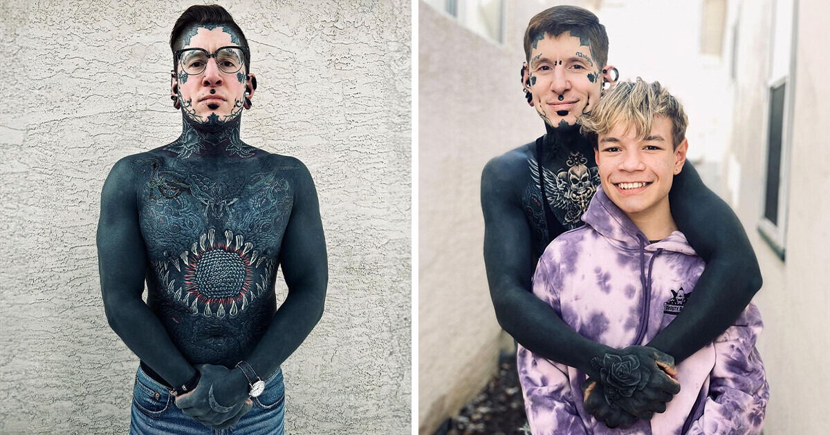 Cobri 95% do corpo com tatuagens e agora dizem que não posso ser pai Cobri 95% do corpo com tatuagens e agora dizem que não posso ser pai