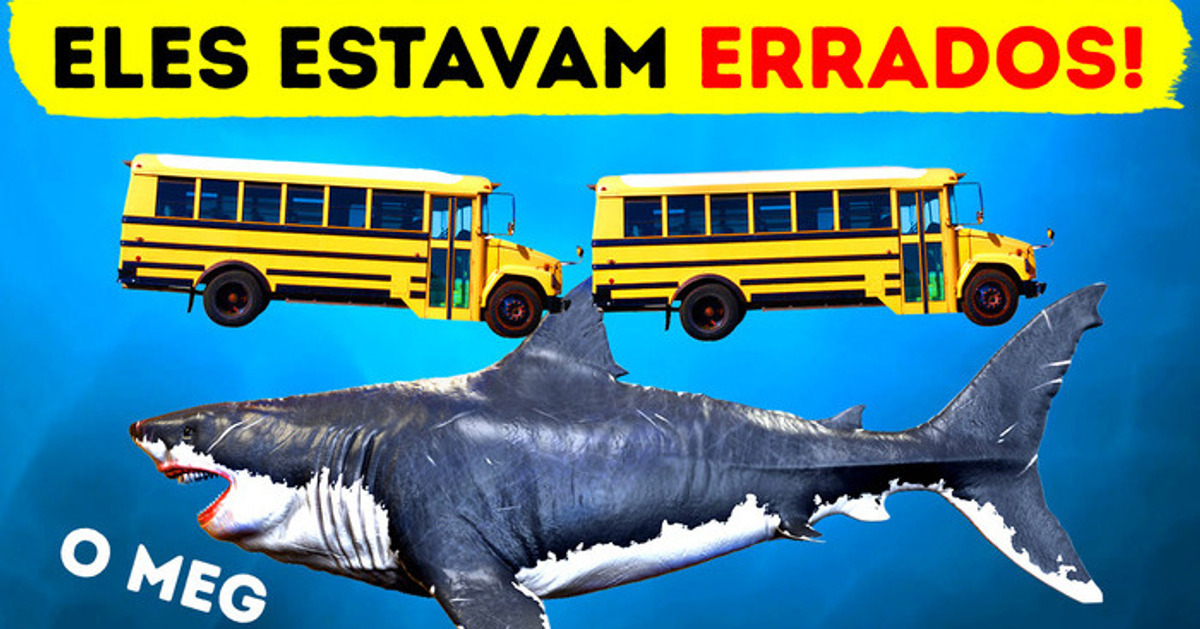 O tubarão gigante megalodonte cresceu duas vezes mais