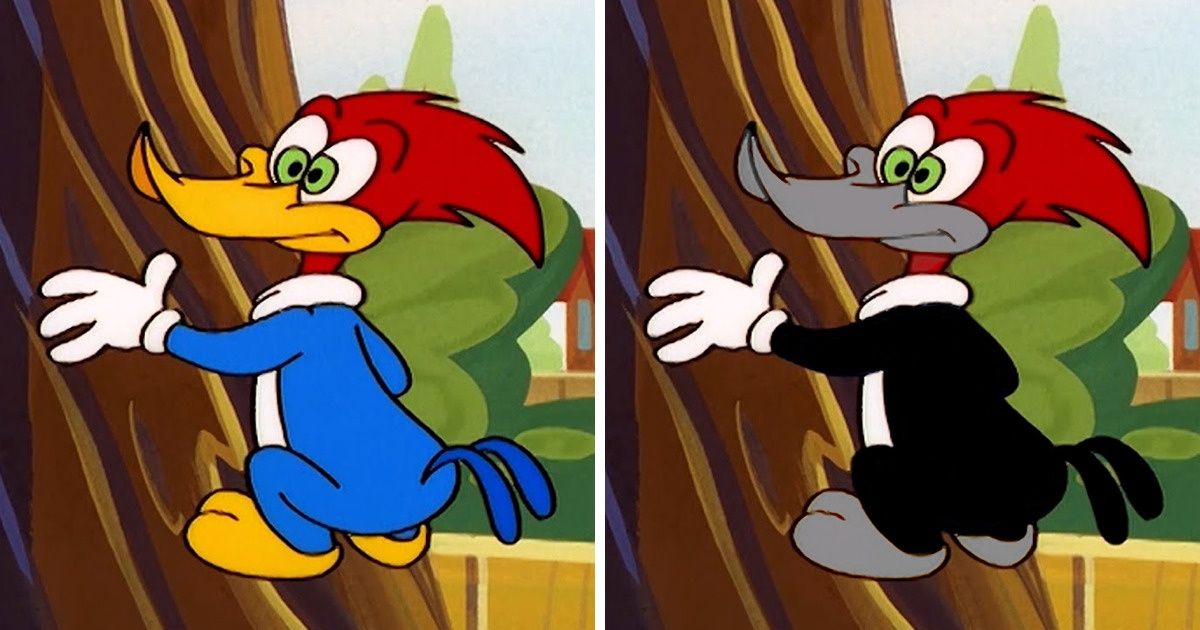 Imaginamos como 12 animais de desenhos animados seriam com suas cores reais