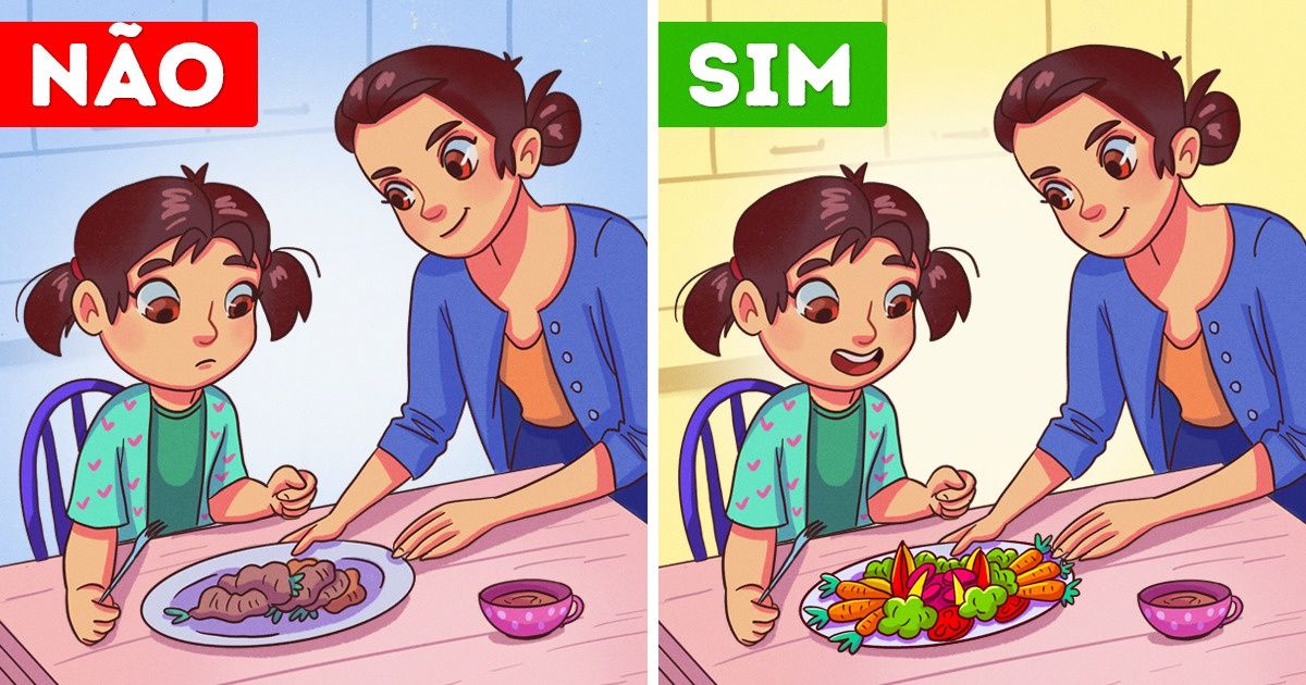 15 Erros que alguns pais cometem em relação à alimentação dos filhos
