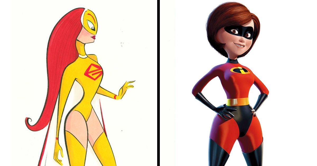 Como eram alguns personagens de animações nos primeiros esboços Como eram alguns personagens de animações nos primeiros esboços