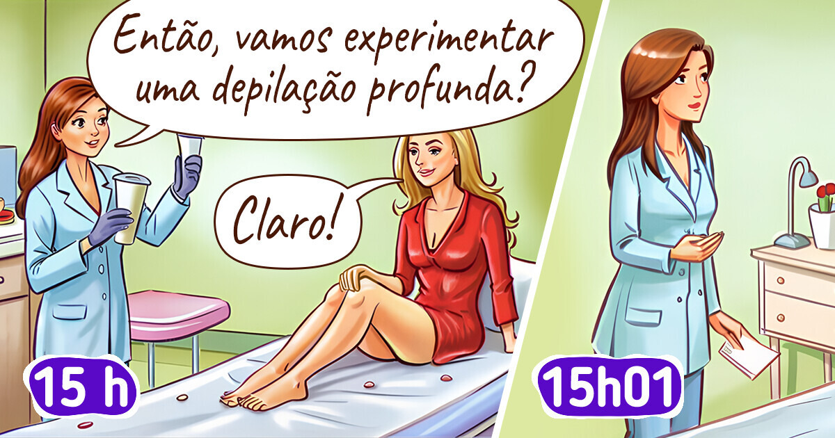 11 Histórias em quadrinhos mostrando os sacrifícios diários das mulheres em nome da beleza