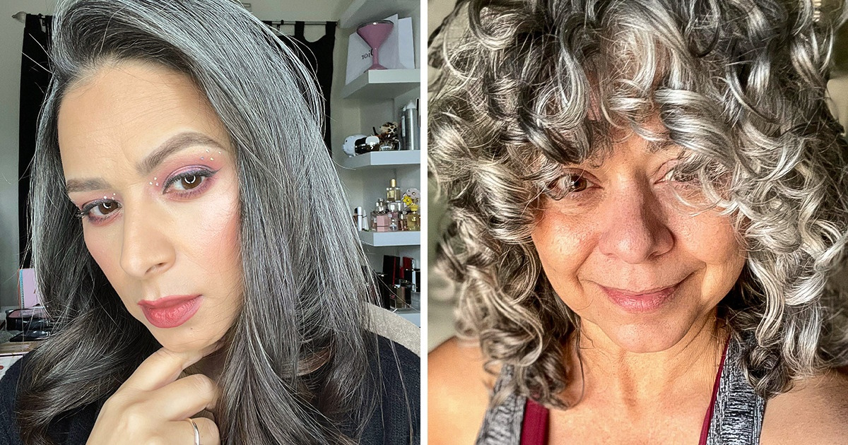 19 Mulheres que cansaram de disfarçar os cabelos brancos e ficaram ainda mais lindas