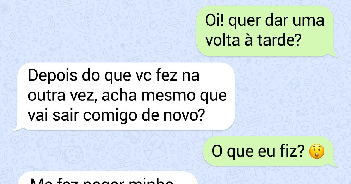 Jovem se recusa a pagar conta de jantar romântico e causa polêmica Jovem se recusa a pagar conta de jantar romântico e causa polêmica