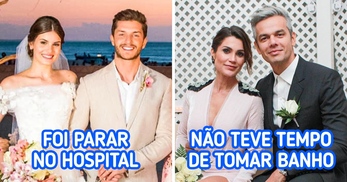 10 Perrengues em casamentos de famosos mostram como eles são “gente como a gente”