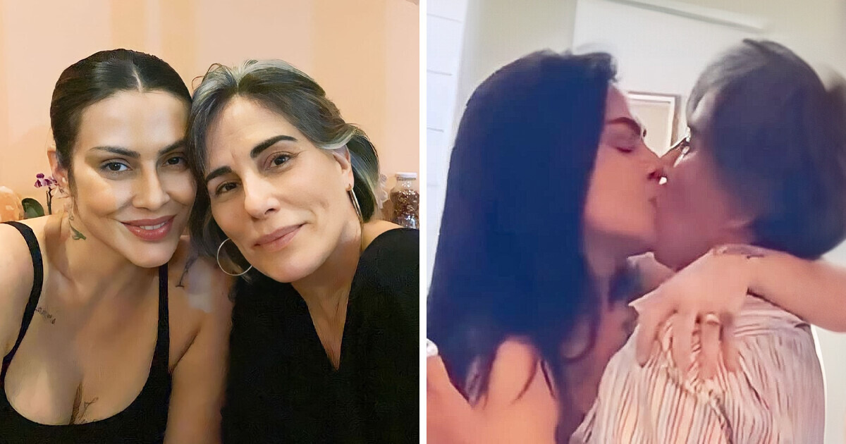 Glória Pires e Cleo movimentam a internet com beijo e declaração surpreendente Glória Pires e Cleo movimentam a internet com beijo e declaração surpreendente