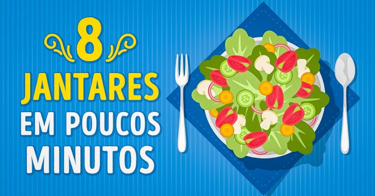 Oito refeições saudáveis que você consegue preparar em apenas alguns minutos