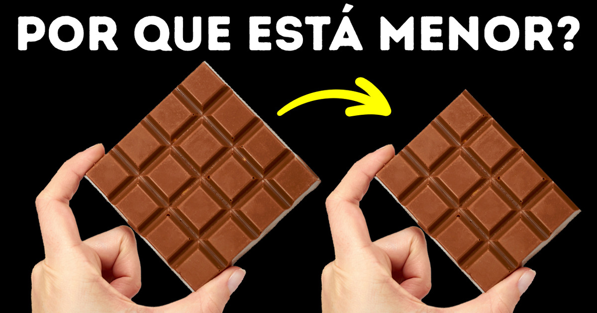 As barras de chocolate estão encolhendo, mas por quê?