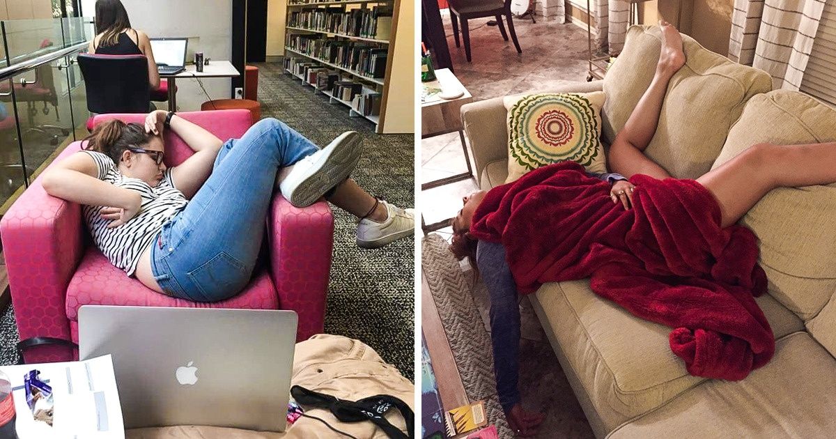 15+ Imagens de pessoas que adormeceram em posições bizarras
