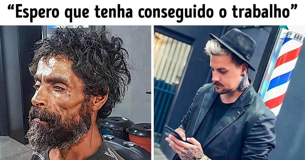 Barbearia ajuda morador de rua a conseguir emprego e post viraliza