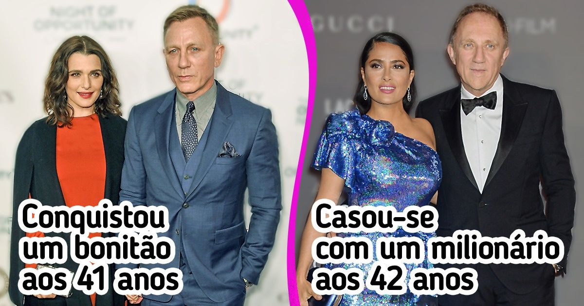 13 Celebridades que não se importaram com os estereótipos de idade e casaram-se apenas quando chegou a hora certa