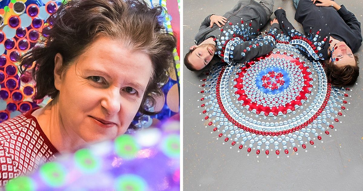 A artista holandesa que faz trabalhos incríveis com mandalas