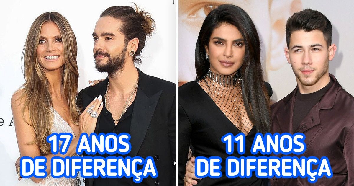 15 Famosas que são mais velhas do que seus parceiros