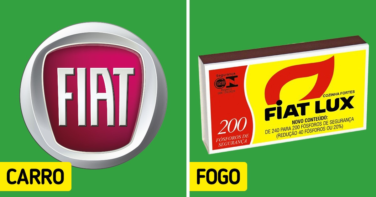 12 Produtos e marcas que possuem nomes iguais, mas não têm nada de semelhante
