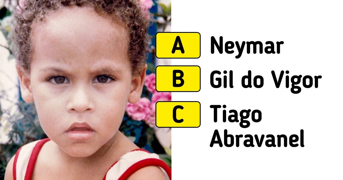 Teste: quem são esses 19 famosos a partir de suas fotos mais jovens Teste: quem são esses 19 famosos a partir de suas fotos mais jovens