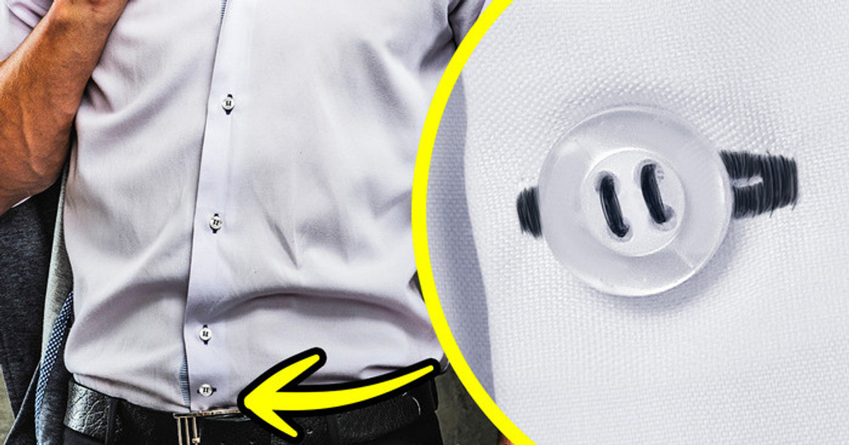 Por que as camisas têm um botão horizontal e mais 30 outras finalidades ocultas