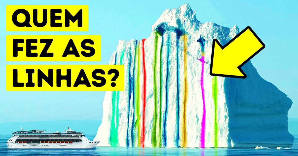 Nem todos os icebergs são brancos: o que os deixa coloridos?