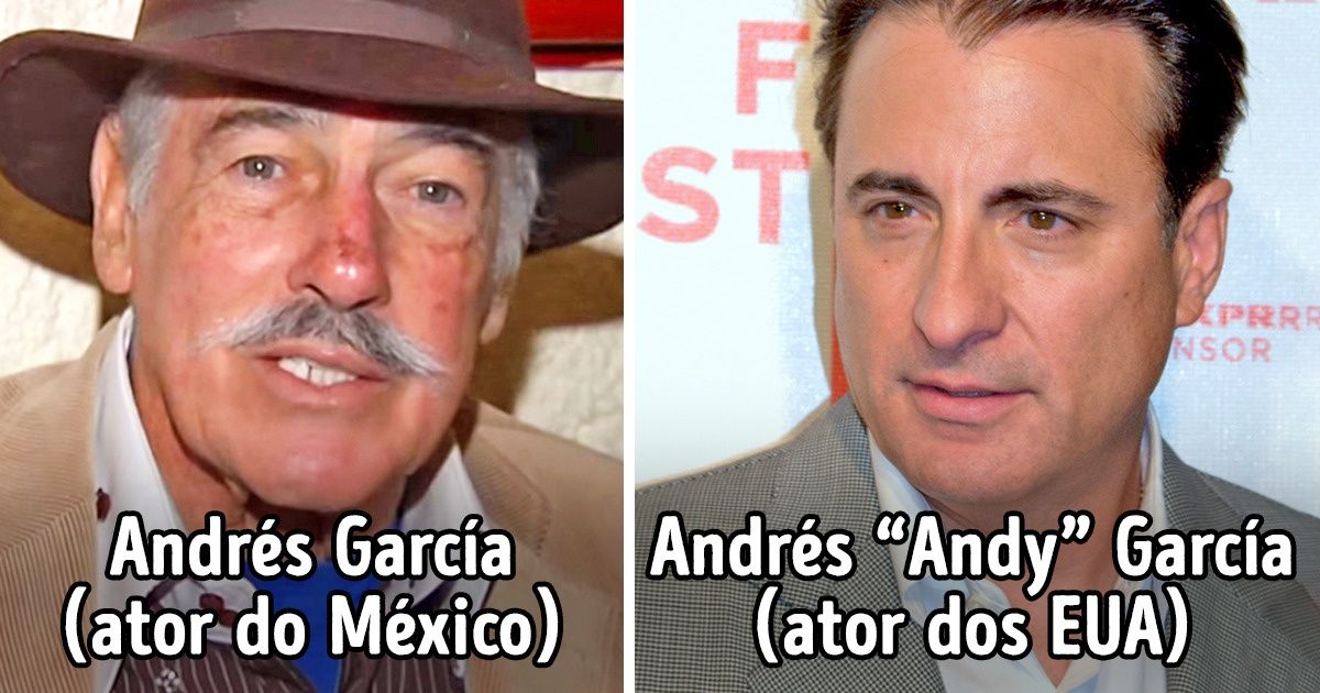 12 Pares de celebridades que compartilham os mesmos nomes e sobrenomes
