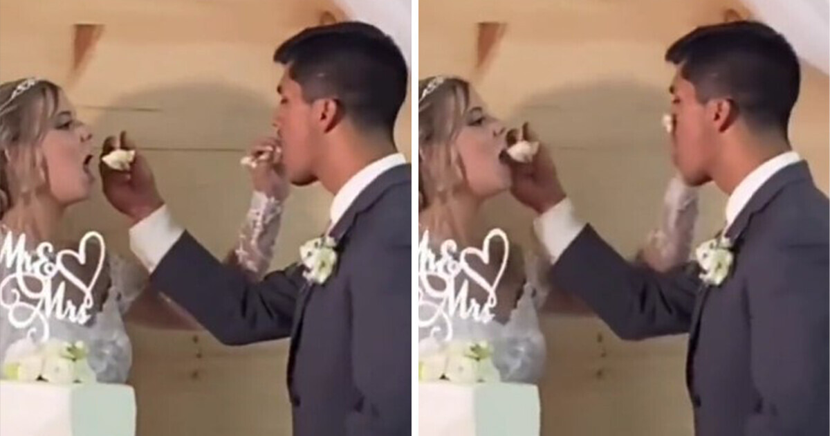 Noiva causa polêmica por comportamento bizarro no próprio casamento