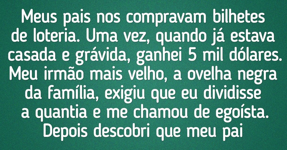 15+ Histórias sobre pessoas que, de uma hora para outra, receberam altas quantias de dinheiro 15+ Histórias sobre pessoas que, de uma hora para outra, receberam altas quantias de dinheiro
