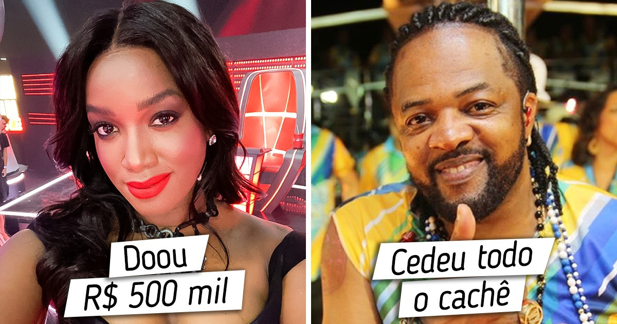 9 Celebridades que abrem o coração e a carteira para ajudar suas comunidades