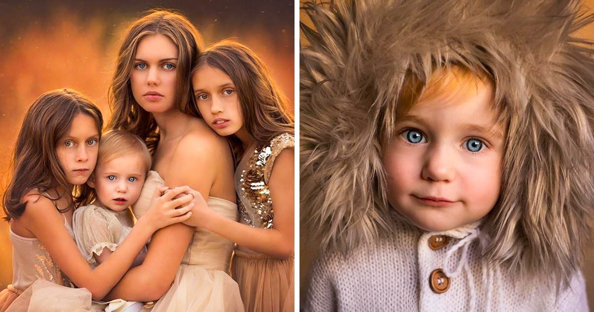 Mãe de 11 filhos cria fotos pra lá de comoventes com a família