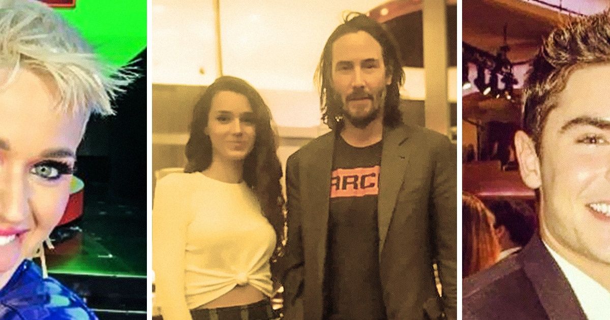20 Pessoas que compartilharam fotos de encontros inesperados com celebridades 20 Pessoas que compartilharam fotos de encontros inesperados com celebridades