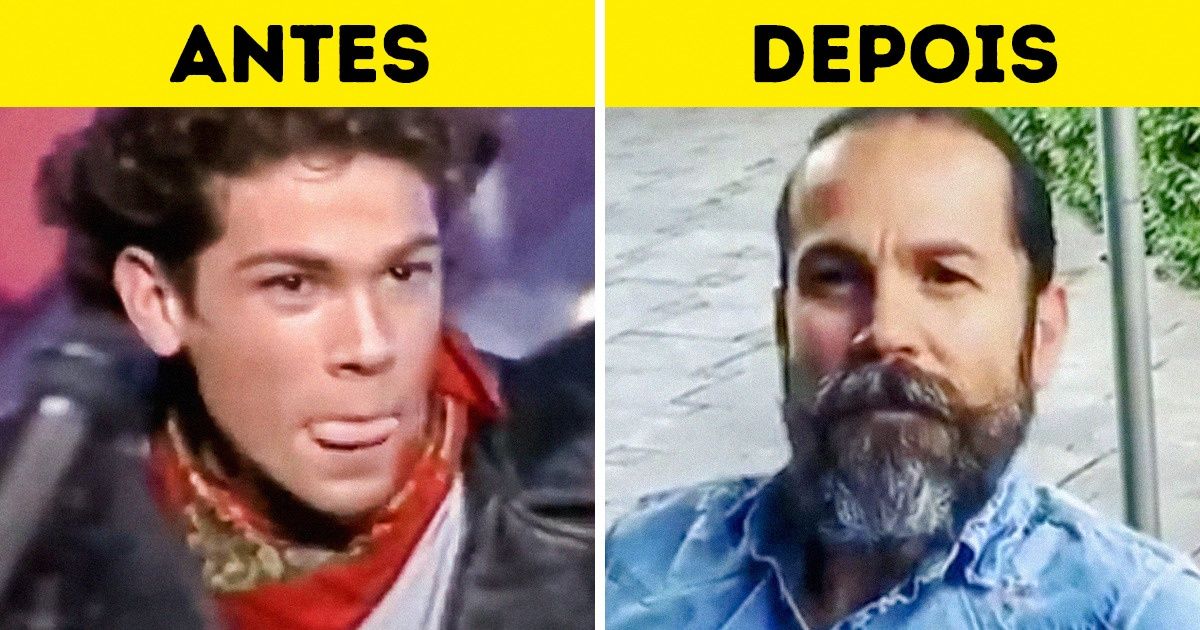 O antes e o depois dos integrantes das bandas Magneto e Mercurio O antes e o depois dos integrantes das bandas Magneto e Mercurio