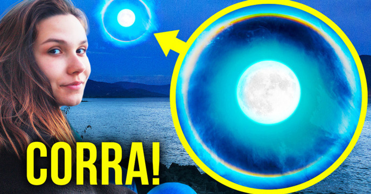 Se houver um anel ao redor da Lua, fique em casa