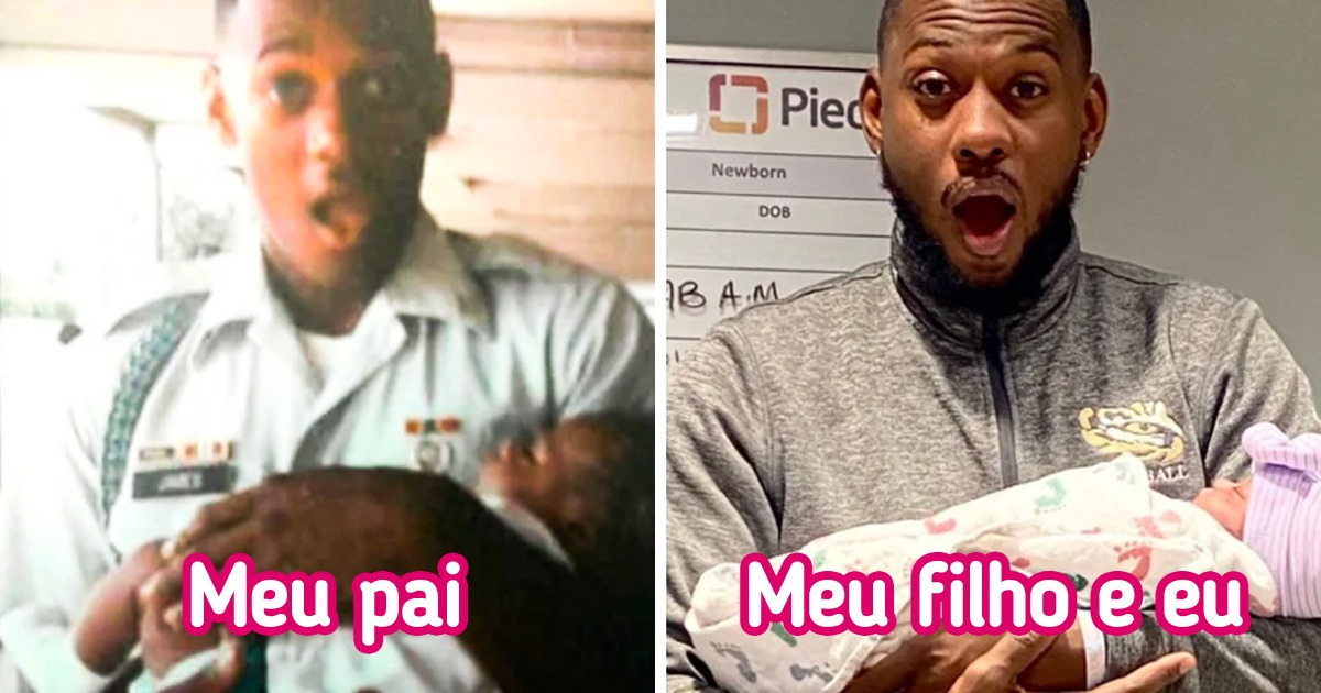 20 Fotos mostram que ninguém pode fugir do grande poder da nostalgia ao comparar fotos