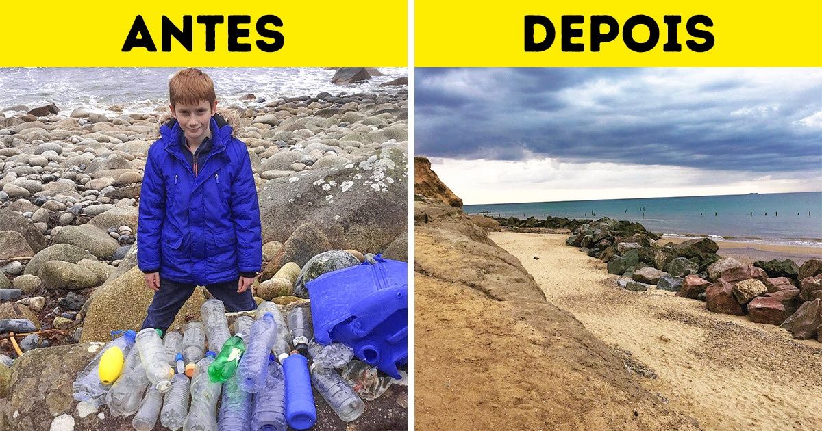 Garoto de 11 anos dá exemplo de responsabilidade ambiental Garoto de 11 anos dá exemplo de responsabilidade ambiental