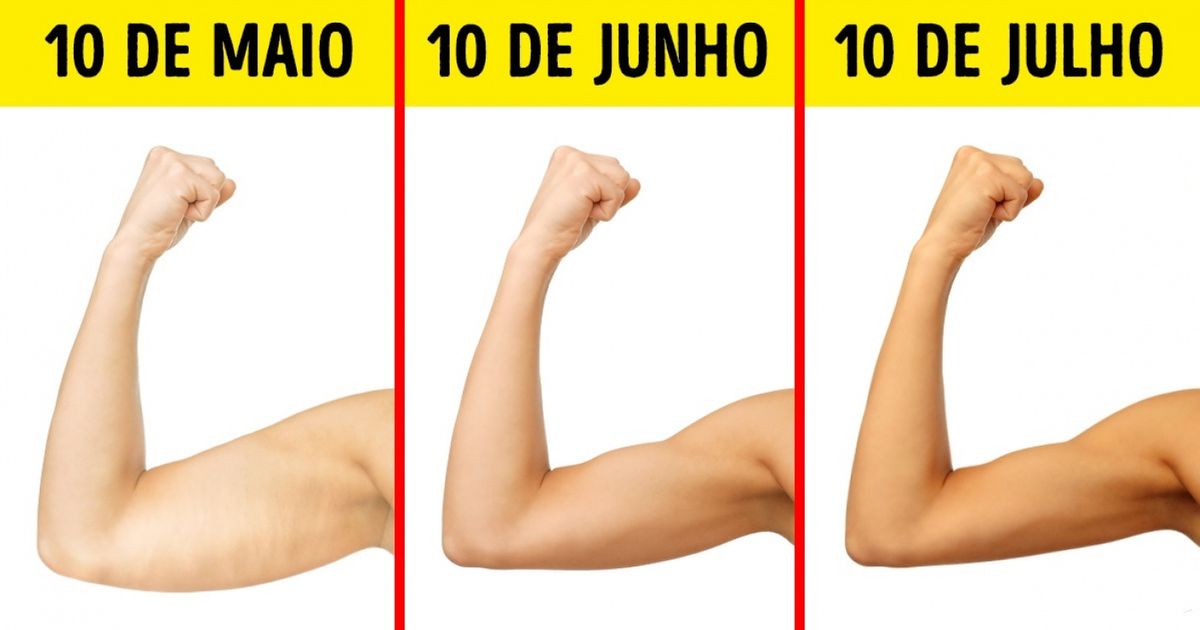 Com estes 6 exercícios, seus braços ficarão lindos