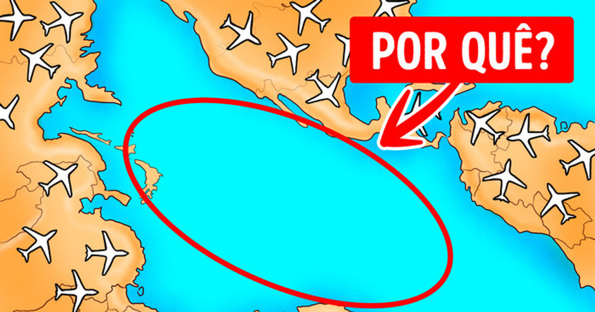 Algo impede que os aviões sobrevoem os oceanos