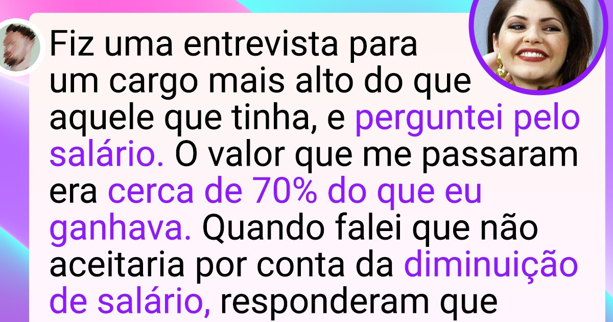 20 Pessoas que deram a sorte de enxergar a cilada de propostas de emprego ainda na entrevista