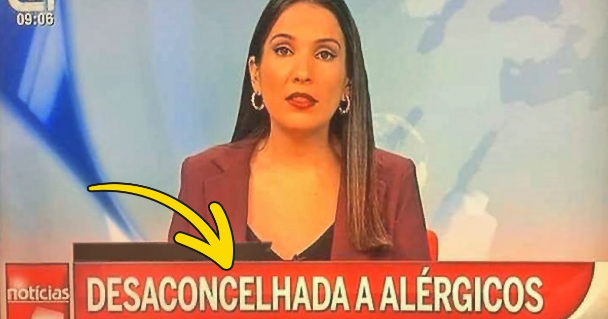 15+ Fotos hilárias de erros em telejornais que chamaram mais atenção do que a própria notícia