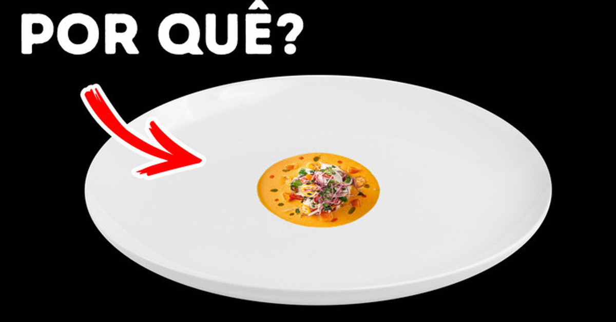 É por isso que os restaurantes chiques servem porções tão pequenas