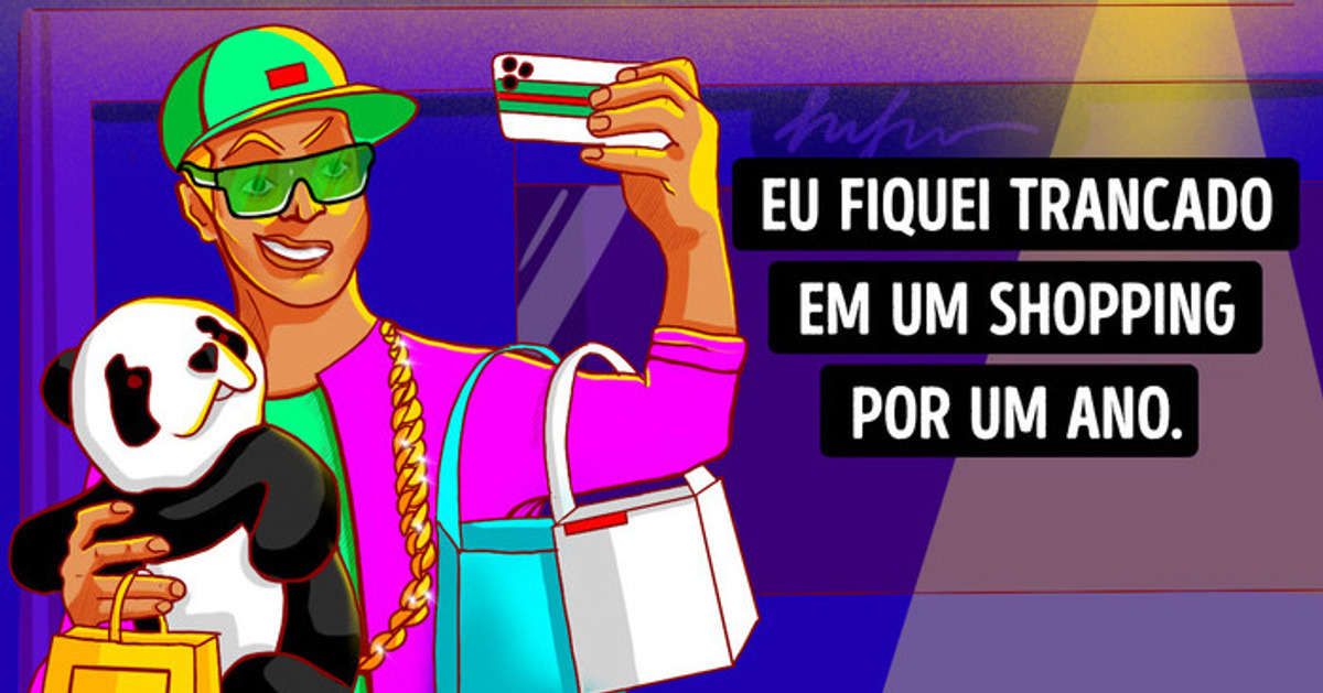 E se você passasse um ano trancado sozinho dentro de um shopping?