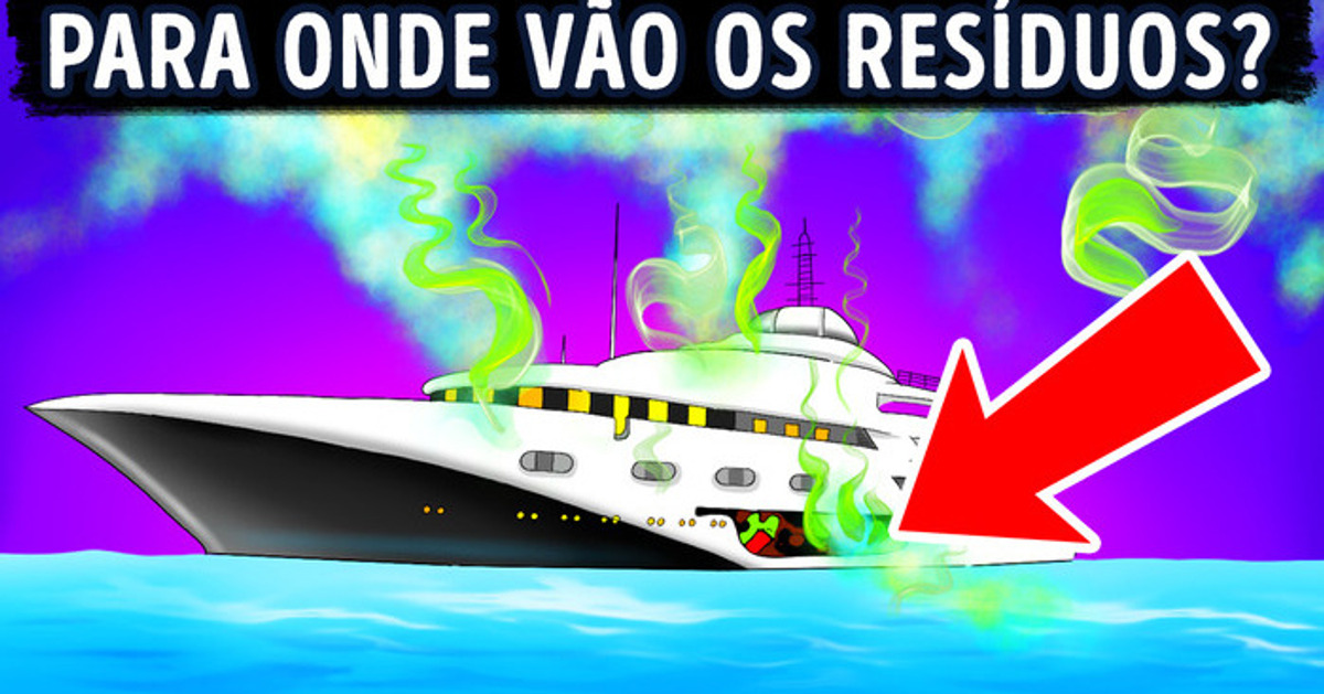 Onde os navios de cruzeiro descartam seus resíduos