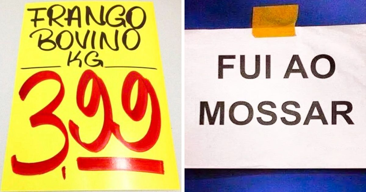 20 Placas e cartazes que são um desafio para quem lê, mas um prato cheio para o bom humor