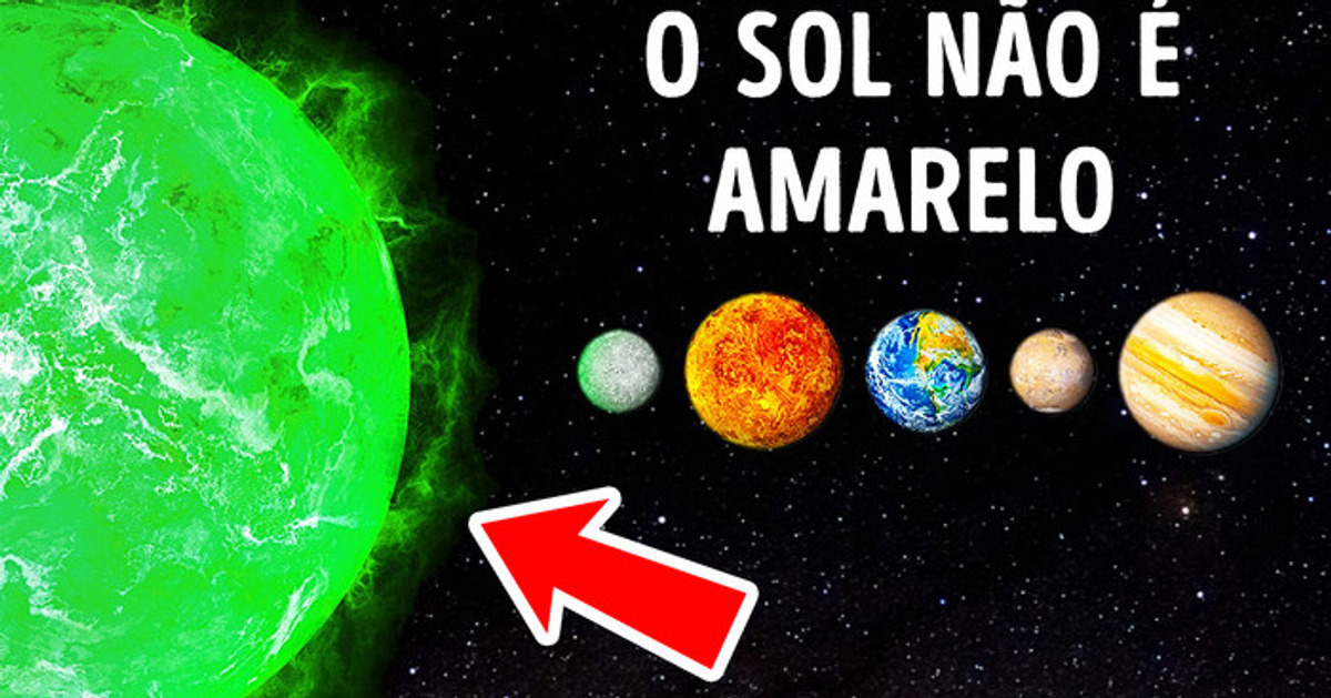 O Sol é, na verdade, um arco-íris, veja como
