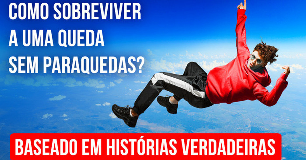 Quando era tarde demais para pegar o paraquedas, ele caiu do avião