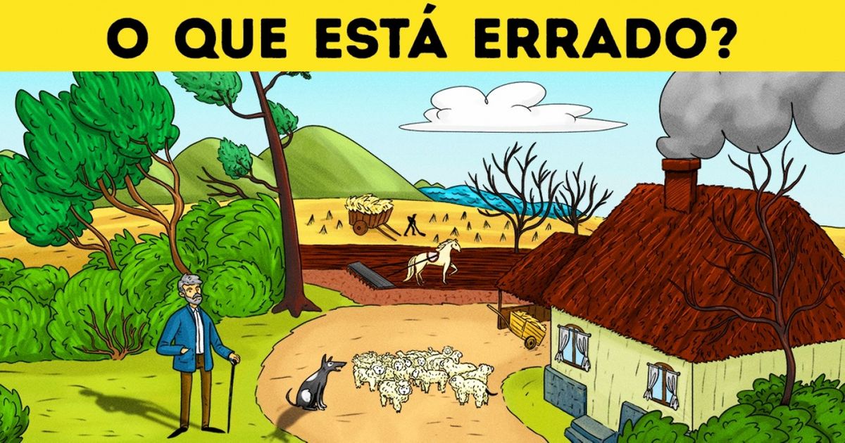 Um teste para os observadores: você consegue achar os erros?