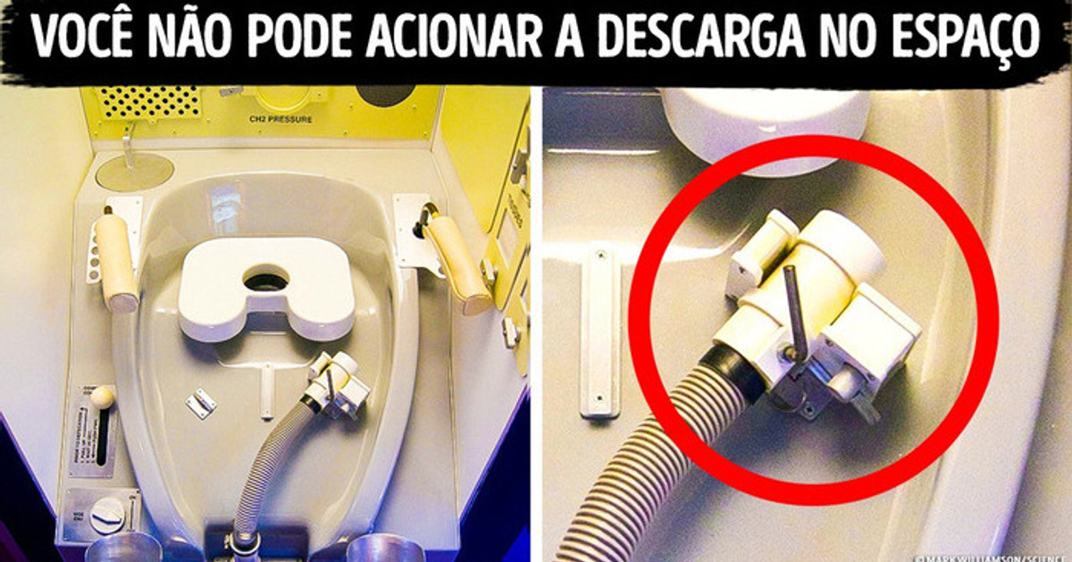 Por que os astronautas não dão descarga e para onde isso vai então Por que os astronautas não dão descarga e para onde isso vai então