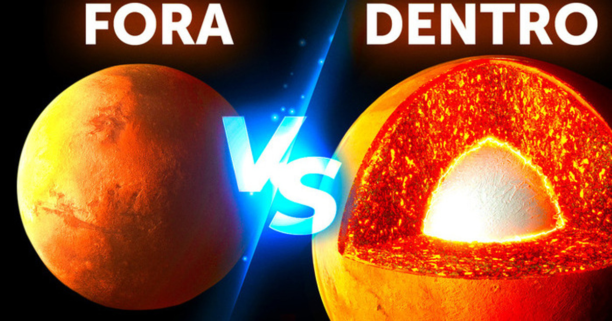 Como seria uma jornada ao núcleo de diferentes planetas