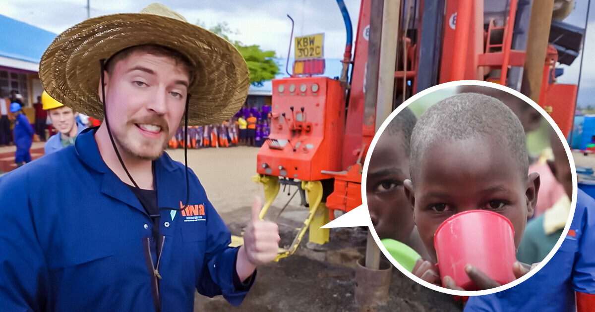 YouTuber leva 100 poços de água e esperança para meio milhão na África YouTuber leva 100 poços de água e esperança para meio milhão na África