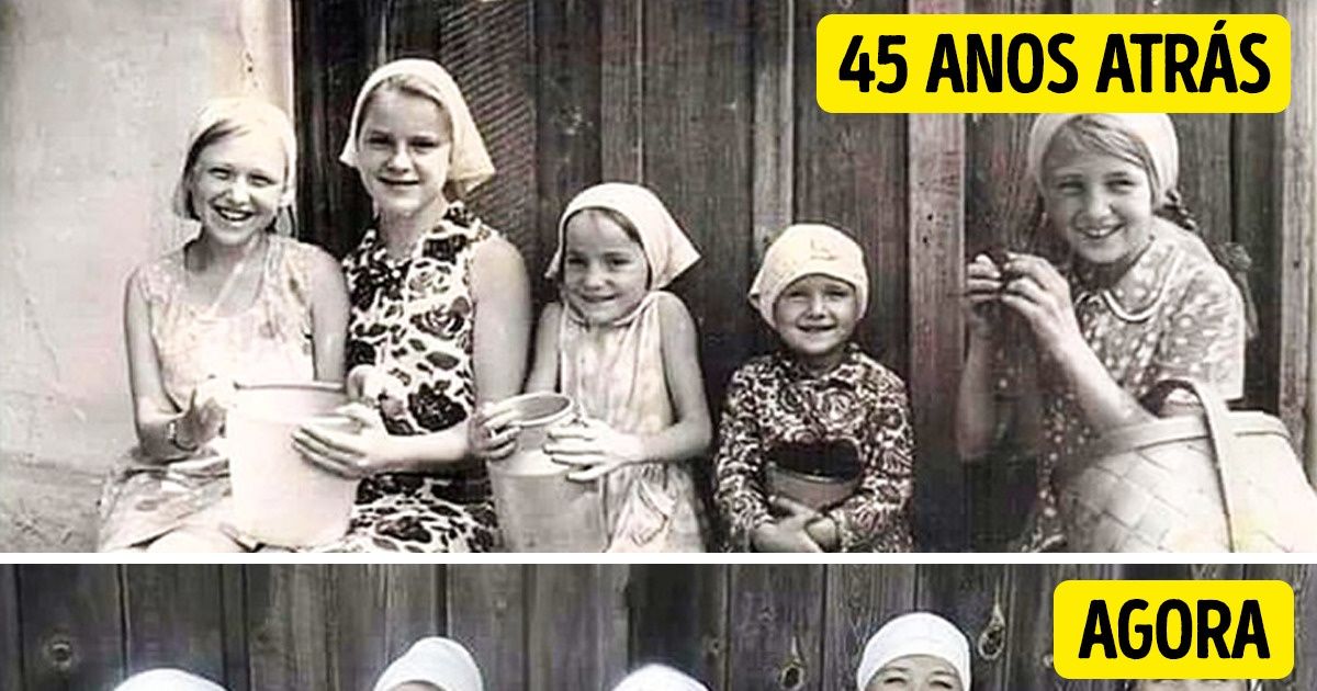 24 Fotos que mostram perfeitamente a passagem do tempo 24 Fotos que mostram perfeitamente a passagem do tempo