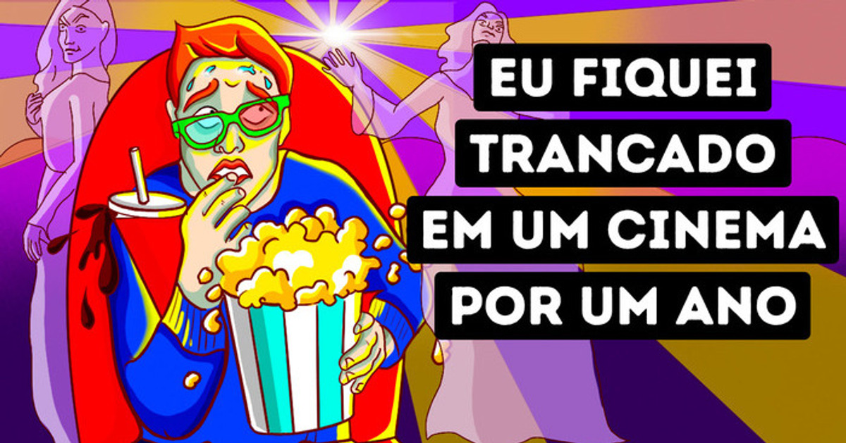E se você passasse 1 ano sozinho, trancado dentro de um cinema E se você passasse 1 ano sozinho, trancado dentro de um cinema