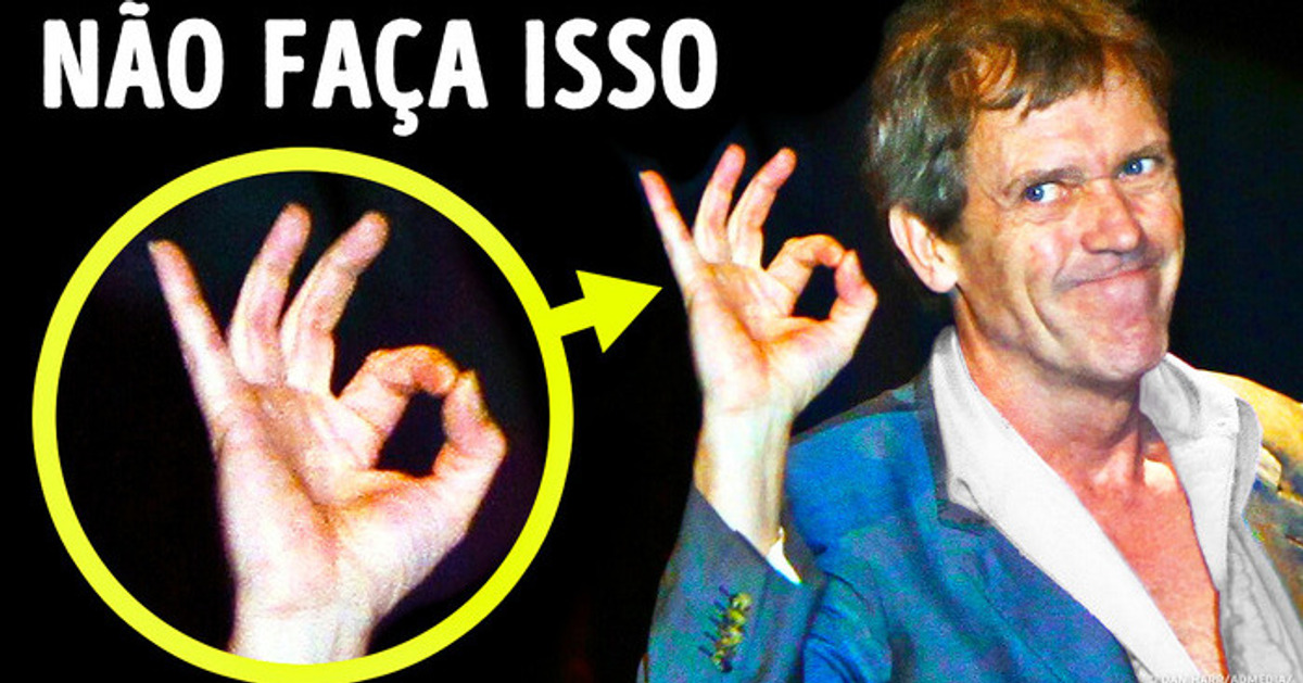 Gestos que você não deve fazer quando estiver fora do seu país