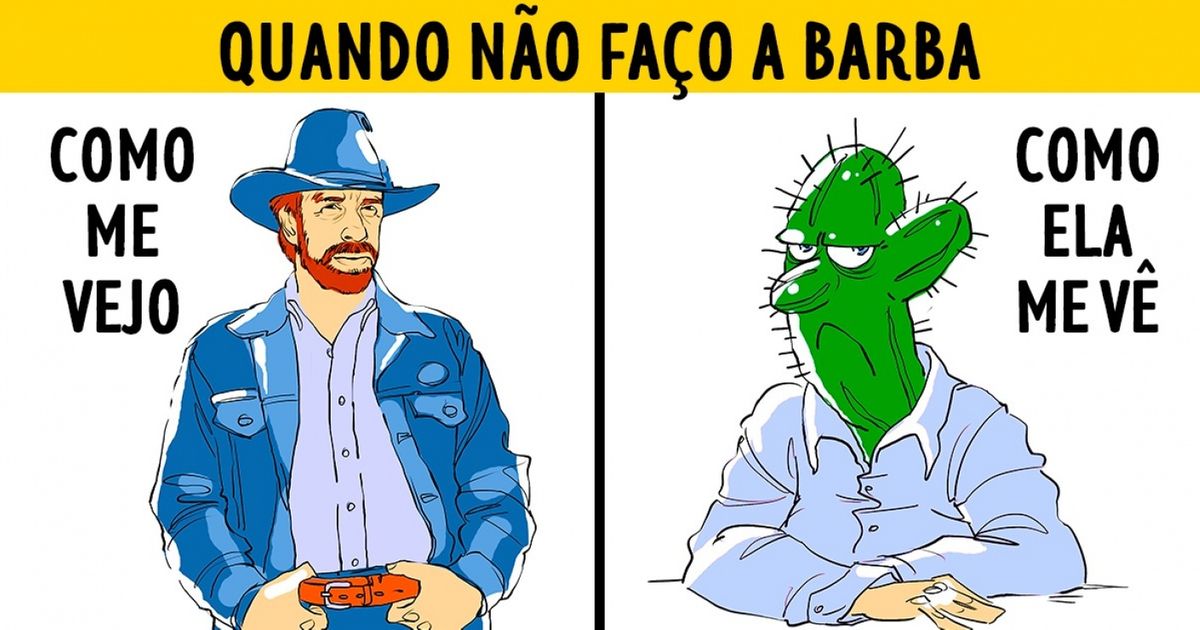O mundo visto por eles e o mundo visto por elas