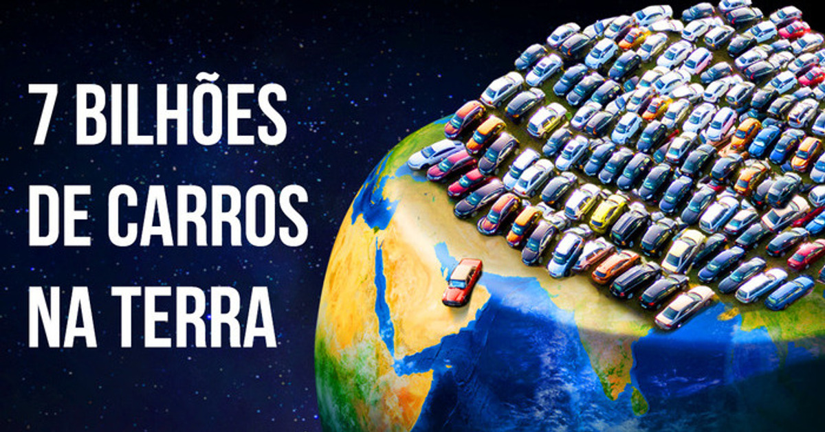 E se 7 bilhões de carros ocupassem todas as ruas da Terra
